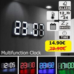 3D LED Часовник