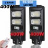 Соларна лампа 400W 2 броя с датчик за движение и дистанционно