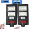 2 броя Външна Соларна LED лампа с датчик за движение и дистанционно 90W 1 2 броя Външна Соларна LED лампа с датчик за движение и дистанционно 90W
