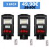 Соларна лампа 40W 3 броя