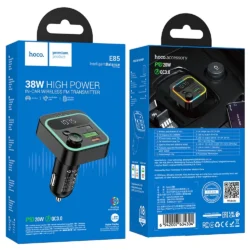 FM Трансмитер Hoco E85 2 x USB A + Type C PD QC3.0 38W 3