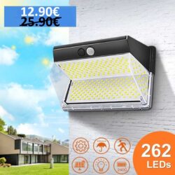 Соларна лампа 262 LED с PIR сензор за движение