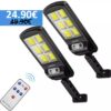 Соларна лампа 2000W 2 броя със сензор за движение
