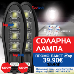 Соларна лампа 1200W 2 броя Solar Dragon