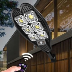 Соларна лампа 1800W Двойна със стойка и дистанционно