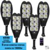 Соларна лампа 1800W 5 броя двойна със стойка и дистанционно