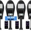 Соларна лампа 100W ЕК-026A 4 броя със стойка и дистанционно