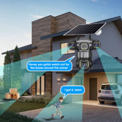 Alternative view of Соларна камера с тройно записване и сим карта, 4G