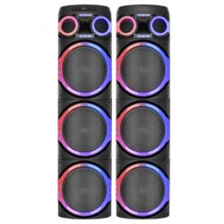Караоке тонколона 2000W EK-3124, 2 броя с 3 говорителя по 12 инча