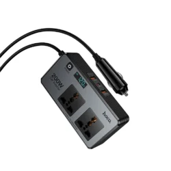 Начало 21 Инвертор за кола 200W Hoco Z66 с 2 порта PD66W/1C2A