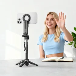 Alternative view of Стойка за тикток лайв Hoco K27 PRO с магнитна универсална закопчалка и дистанционно управление