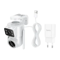 Камера за наблюдение с 2 обектива Hoco D9, 2MP, Full HD, Wi-Fi - Image 7