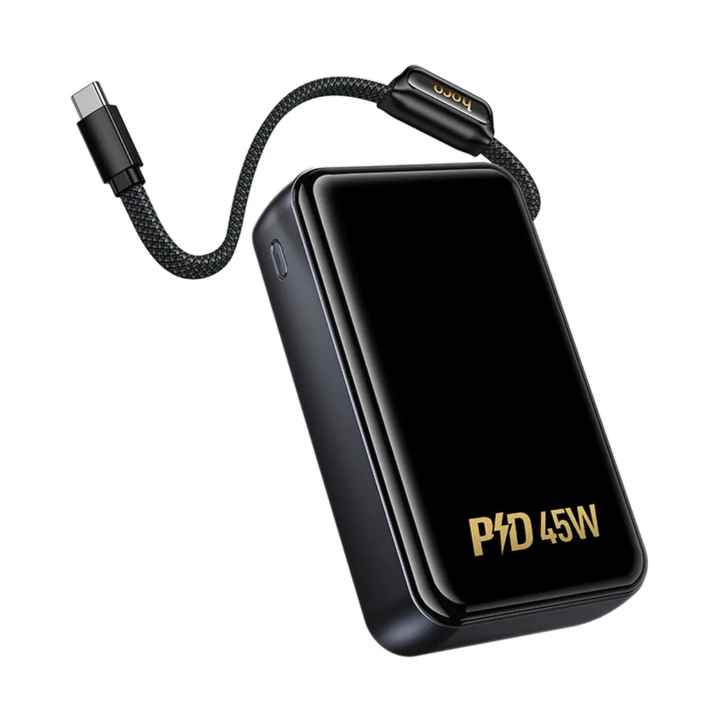 Преносима батерия MagSafe 20000 mAh 45W Hoco Q54, черна 9 Преносима батерия MagSafe 20000 mAh 45W Hoco Q54, черна - Image 7