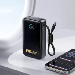 Преносима батерия MagSafe 20000 mAh 45W Hoco Q54, черна 13 Преносима батерия MagSafe 20000 mAh 45W Hoco Q54, черна - Image 4