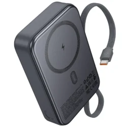 Преносима батерия MagSafe 20000 mAh Hoco Q44A 45W, черна - Image 8