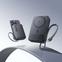 Преносима батерия MagSafe 20000 mAh Hoco Q44A 45W, черна - Image 5