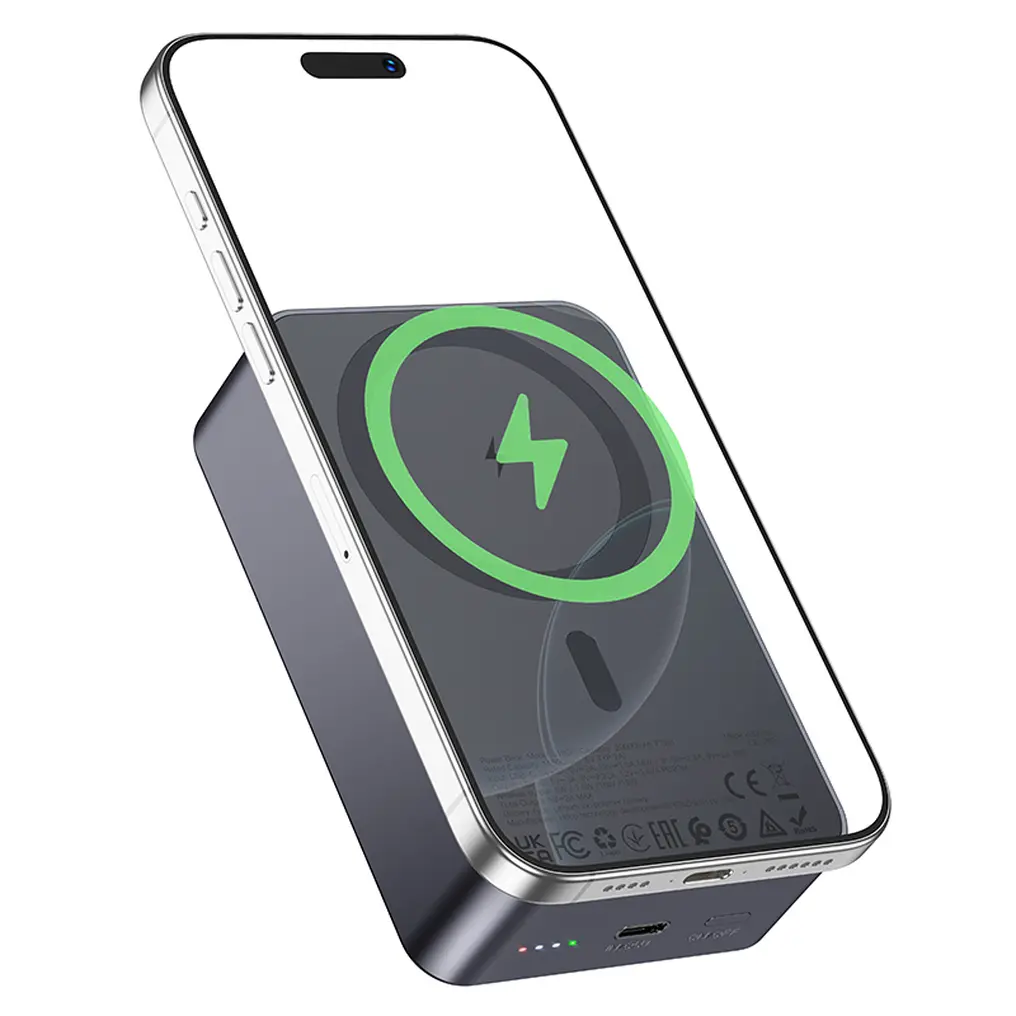 Преносима батерия MagSafe 20000 mAh Hoco J160B 20W, черна 4 Преносима батерия MagSafe 20000 mAh Hoco J160B 20W, черна - Image 2